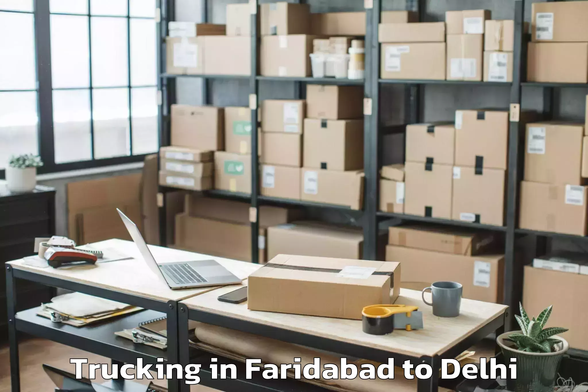 Easy Faridabad to New Delhi Trucking Booking